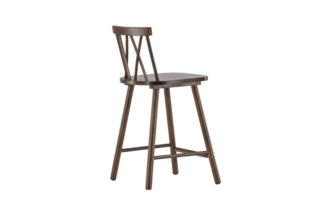Vind Mollöström Bar Chair 2-pack - Mocca / Walnut Wood