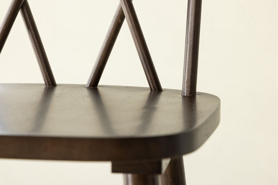 Vind Mollöström Bar Chair 2-pack - Mocca / Walnut Wood
