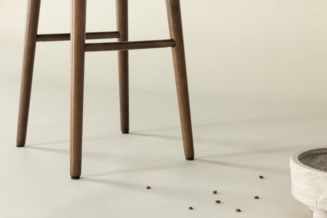 Vind Mollösand Bar Chair 2-pack - Mocca / Walnut Wood