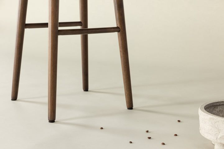 Vind Mollösand Bar Chair 2-pack - Mocca / Walnut Wood