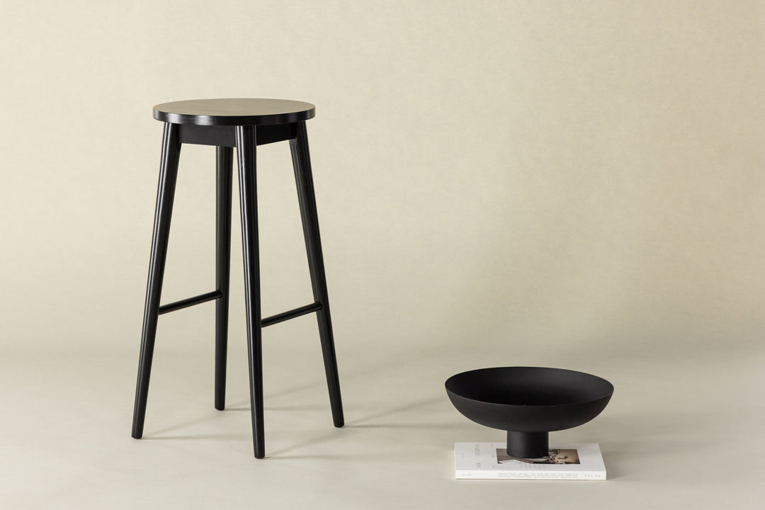 Vind Mollösand Bar Chair 2-pack - Black / Black Wood