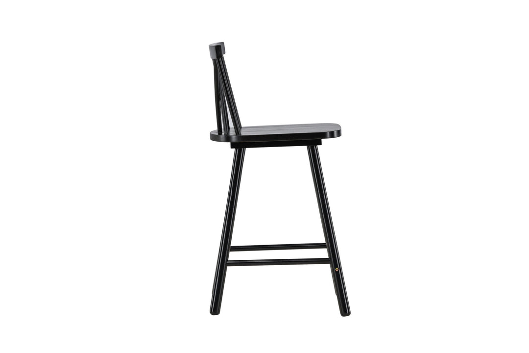 Vind Mollöström Bar Chair 2-pack - Black / Black Wood