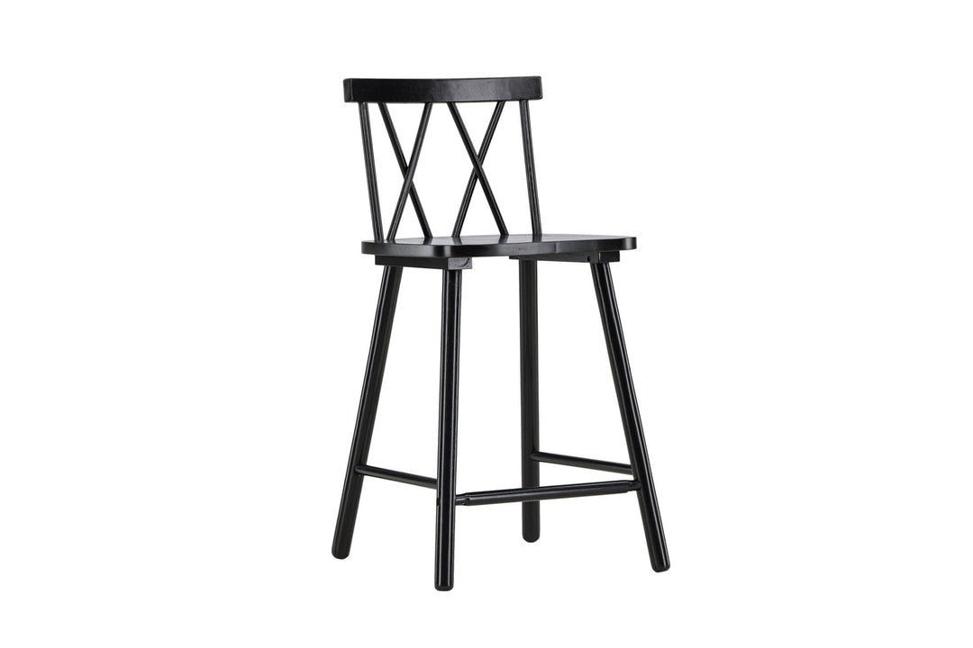 Vind Mollöström Bar Chair 2-pack - Black / Black Wood