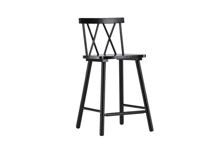 Vind Mollöström Bar Chair 2-pack - Black / Black Wood