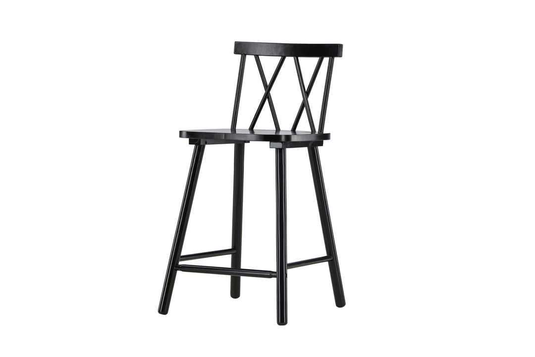 Vind Mollöström Bar Chair 2-pack - Black / Black Wood