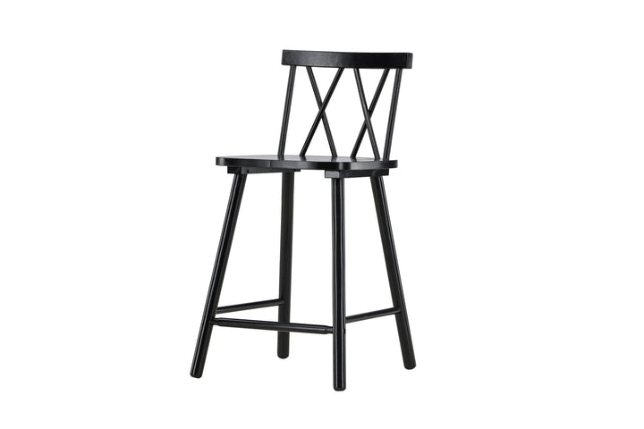 Vind Mollöström Bar Chair 2-pack - Black / Black Wood