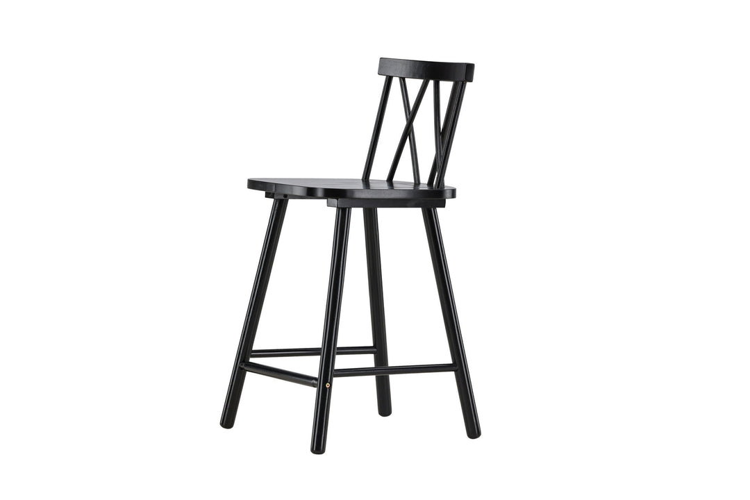 Vind Mollöström Bar Chair 2-pack - Black / Black Wood