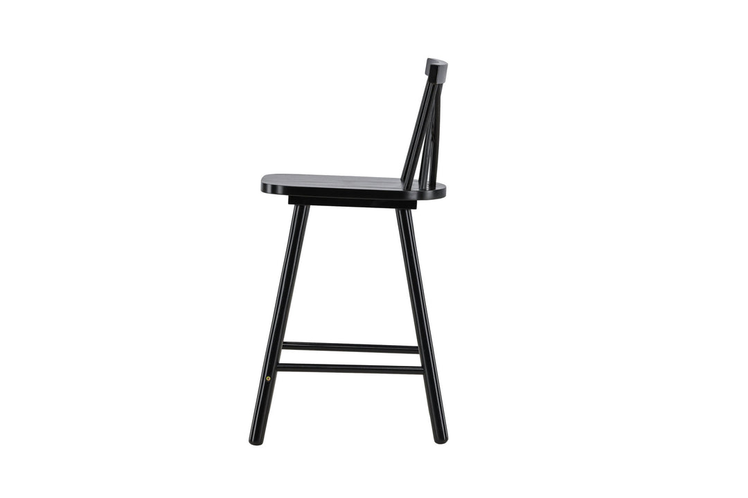 Vind Mollöström Bar Chair 2-pack - Black / Black Wood