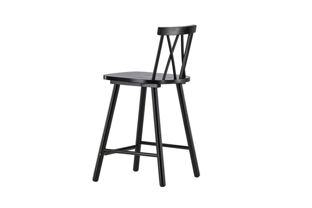 Vind Mollöström Bar Chair 2-pack - Black / Black Wood