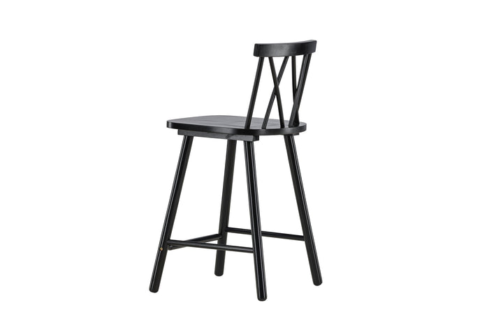Vind Mollöström Bar Chair 2-pack - Black / Black Wood