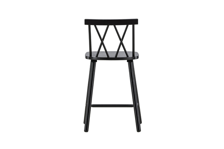 Vind Mollöström Bar Chair 2-pack - Black / Black Wood