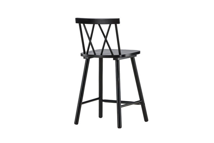 Vind Mollöström Bar Chair 2-pack - Black / Black Wood