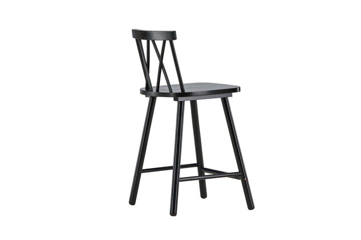 Vind Mollöström Bar Chair 2-pack - Black / Black Wood