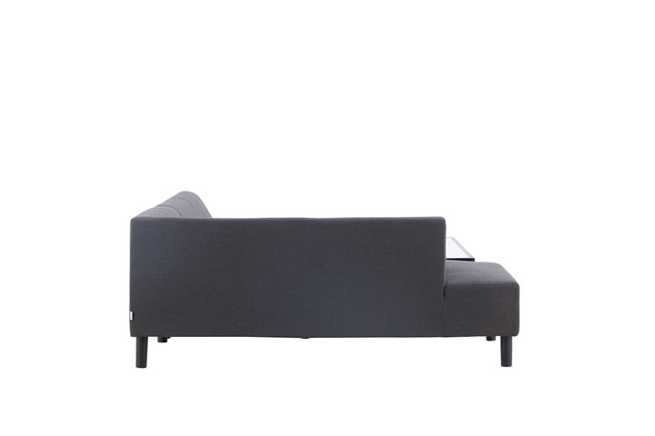 Venture Home Mecka Corner Sofa set with table / Dark Grey