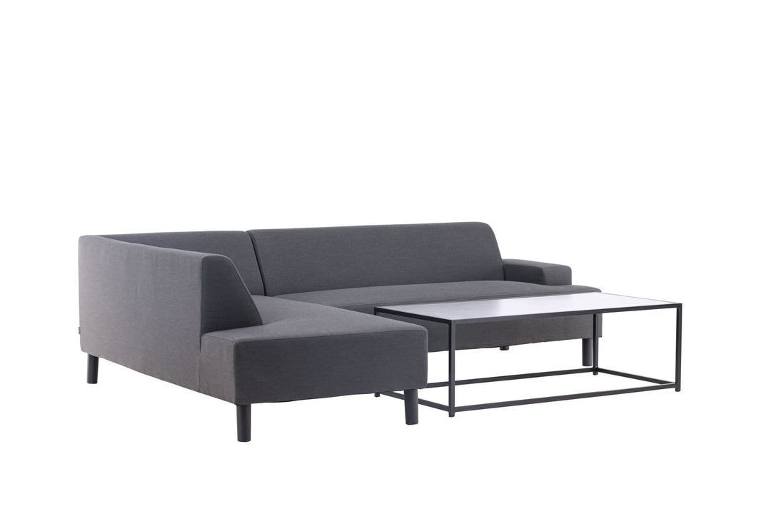 Venture Home Mecka Corner Sofa set with table / Dark Grey