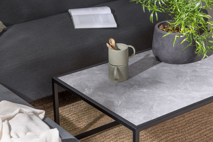 Venture Home Mecka Corner Sofa set with table / Dark Grey