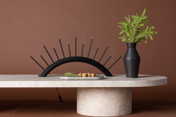 Venture Home Kettilsås Candlestick  - Black  /