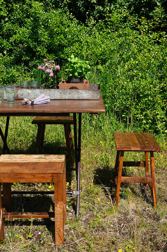 Trademark Living Umut skammel af genbrugstræ