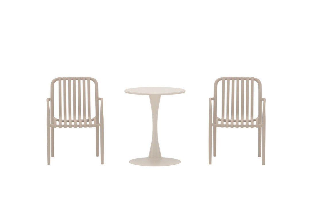 Venture Home Limnos Cafesæt ø60x70 cm - Beige / Beige