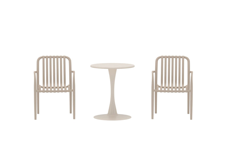 Venture Home Limnos Cafesæt ø60x70 cm - Beige / Beige