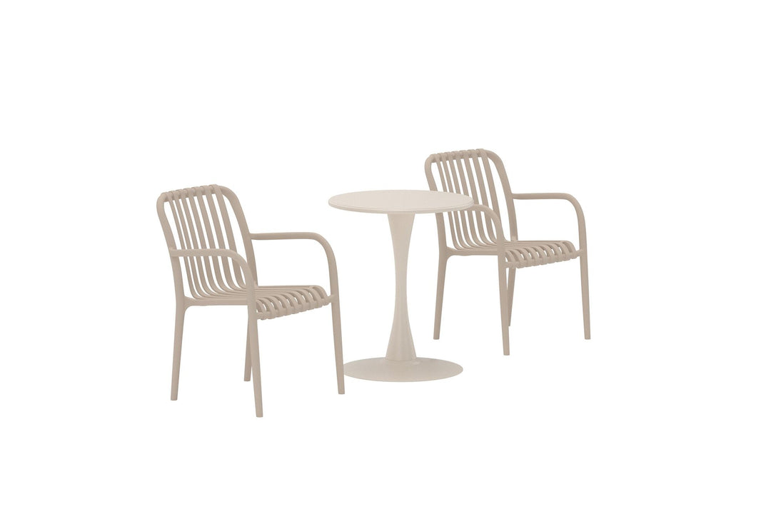 Venture Home Limnos Cafesæt ø60x70 cm - Beige / Beige