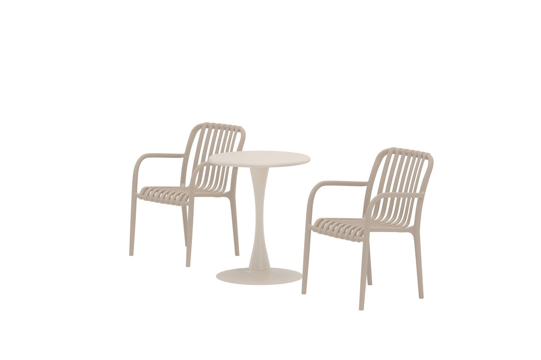 Venture Home Limnos Cafesæt ø60x70 cm - Beige / Beige