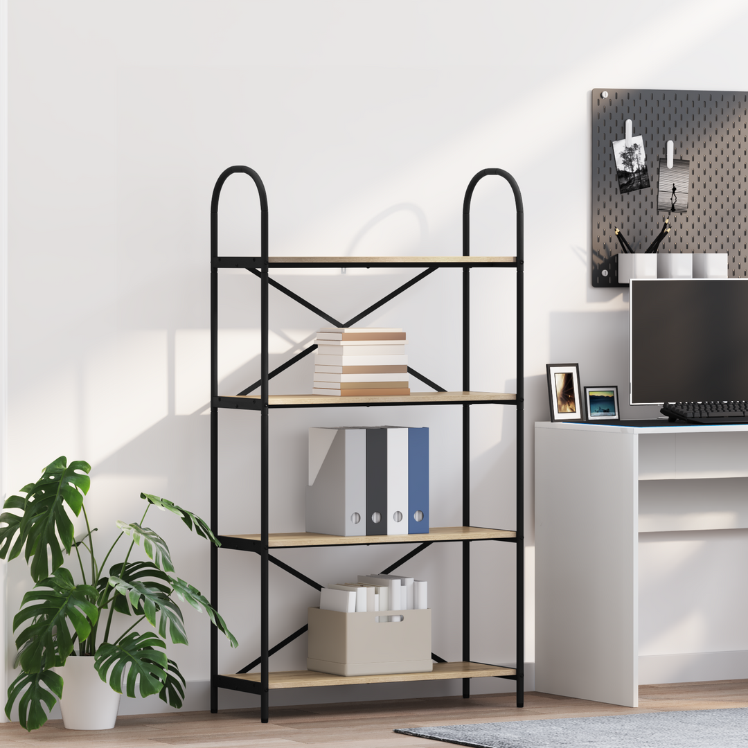Bogreol Sonoma eg 80 x 30 x 146 cm Konstrueret træ