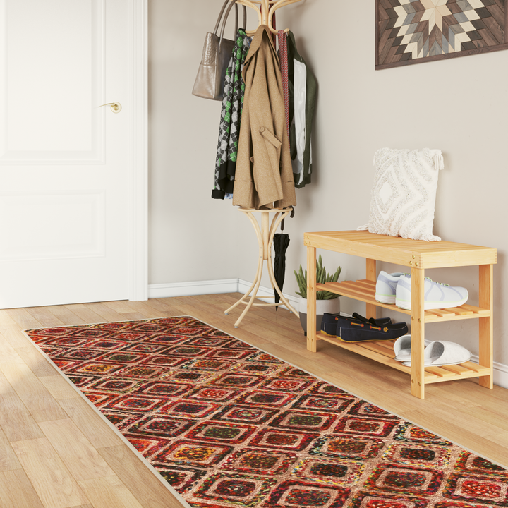 Tæppe Runner MARSA Flerfarvet 100 x 400 cm Polyester og PVC