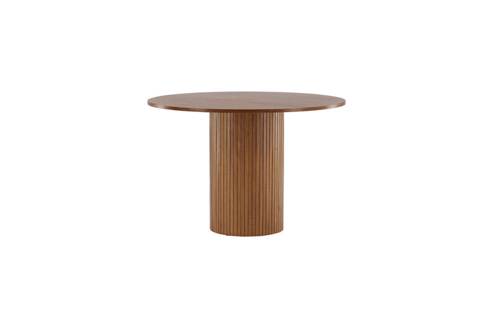 Venture Home Bianca Round Dining Table - Walnut / Walnut Veneer