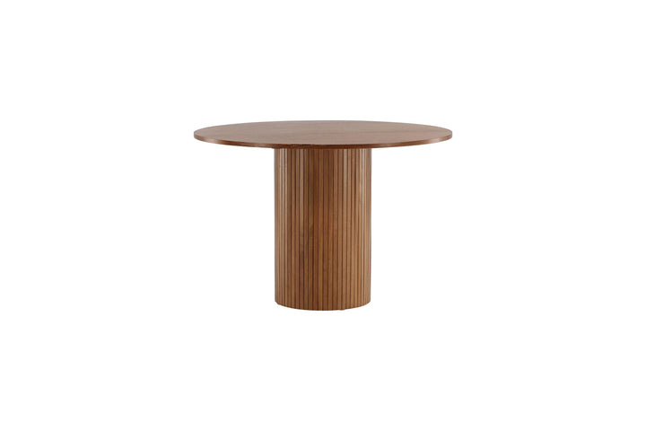 Venture Home Bianca Round Dining Table - Walnut / Walnut Veneer