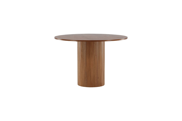 Venture Home Bianca Round Dining Table - Walnut / Walnut Veneer