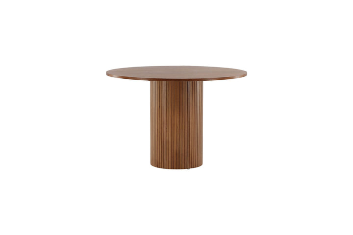 Venture Home Bianca Round Dining Table - Walnut / Walnut Veneer