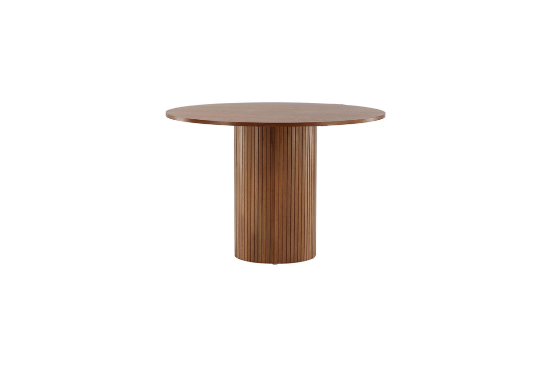 Venture Home Bianca Round Dining Table - Walnut / Walnut Veneer