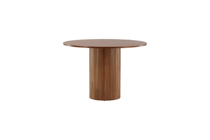 Venture Home Bianca Round Dining Table - Walnut / Walnut Veneer