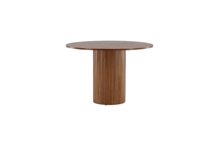 Venture Home Bianca Round Dining Table - Walnut / Walnut Veneer