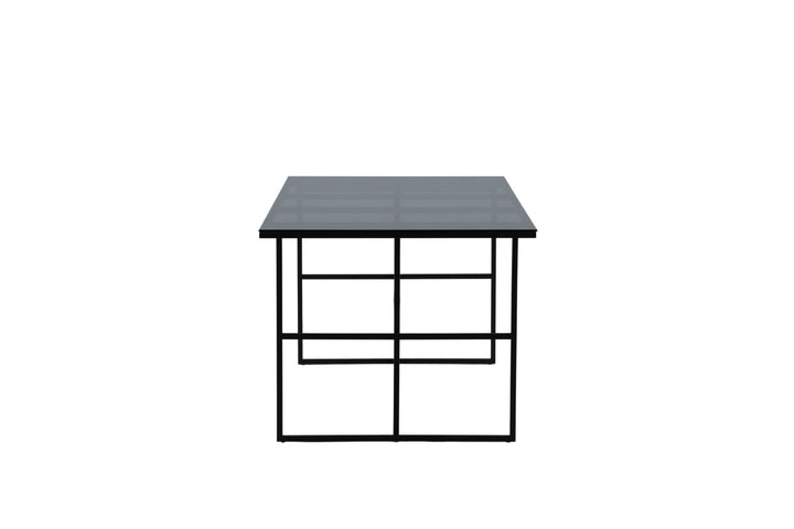 Venture Home Leif Dining Table - Black / Black smoked smoked Glass