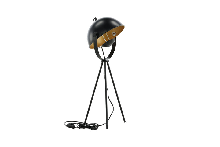 Venture Home Search -Table Lamp - Black/Black / Brass