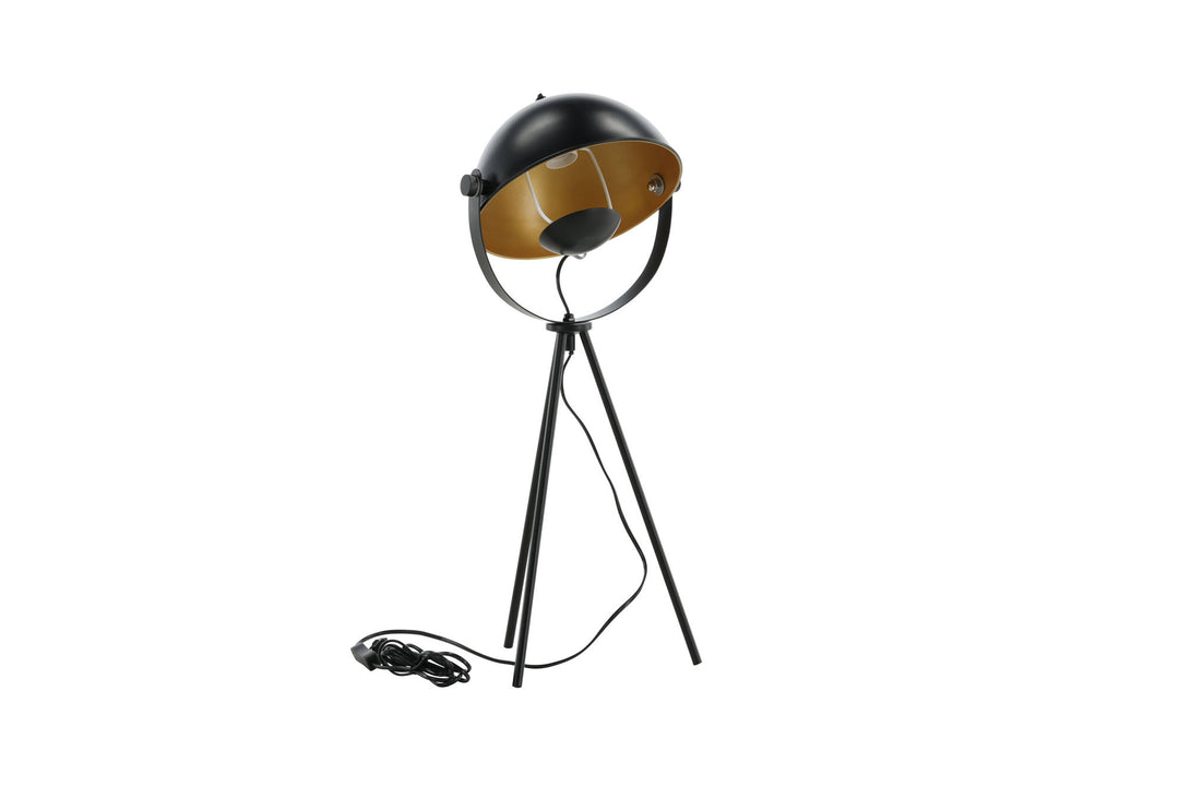 Venture Home Search -Table Lamp - Black/Black / Brass