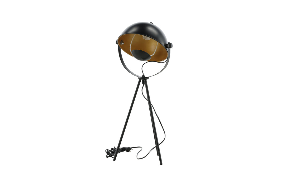 Venture Home Search -Table Lamp - Black/Black / Brass