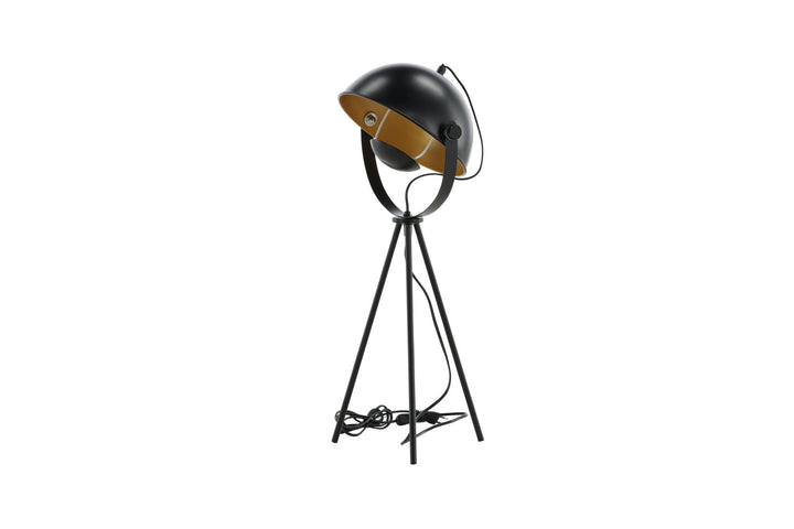 Venture Home Search -Table Lamp - Black/Black / Brass