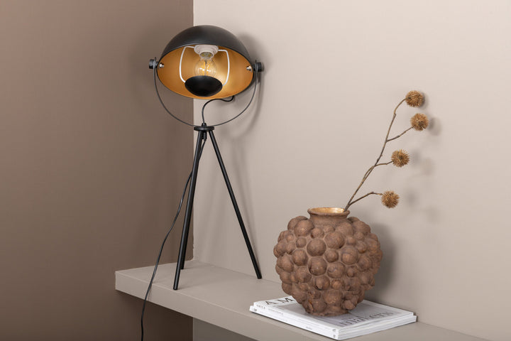 Venture Home Search -Table Lamp - Black/Black / Brass