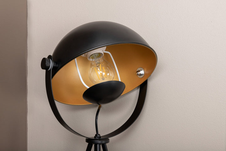 Venture Home Search -Table Lamp - Black/Black / Brass