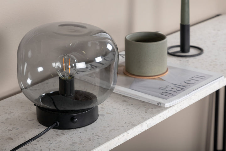 Venture Home Bollonelie -Table Lamp - Black/Black smokey Glass