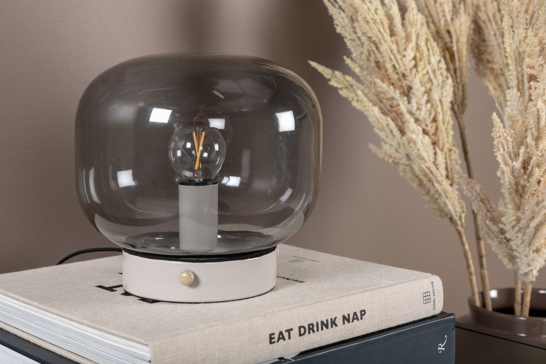 Venture Home Bollonelie -Table Lamp - Beige/Black smokey Glass