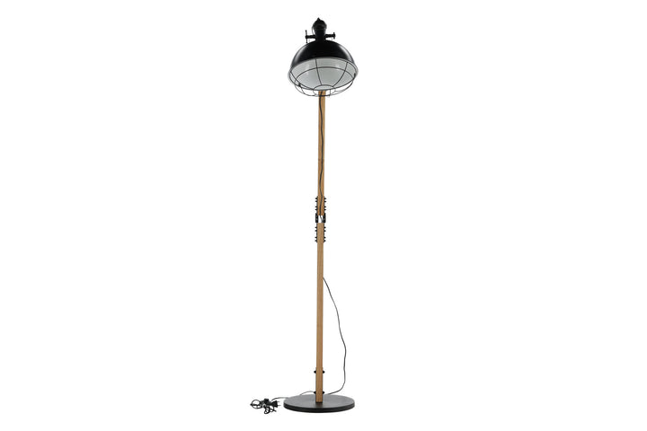 Venture Home Kick -Floor Lamp - Wood/Black