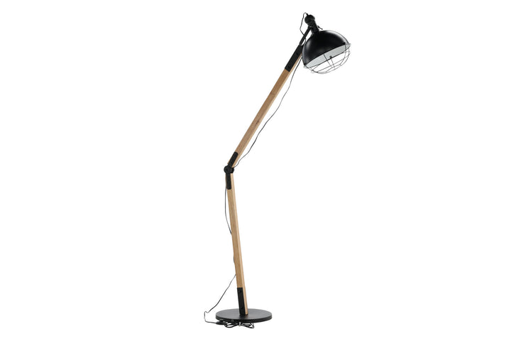 Venture Home Kick -Floor Lamp - Wood/Black