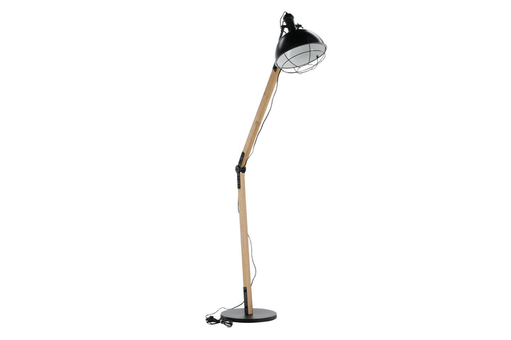Venture Home Kick -Floor Lamp - Wood/Black