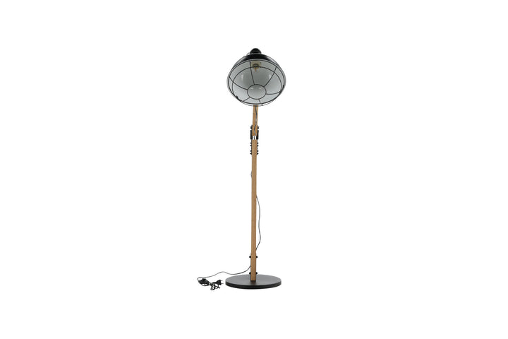 Venture Home Kick -Floor Lamp - Wood/Black