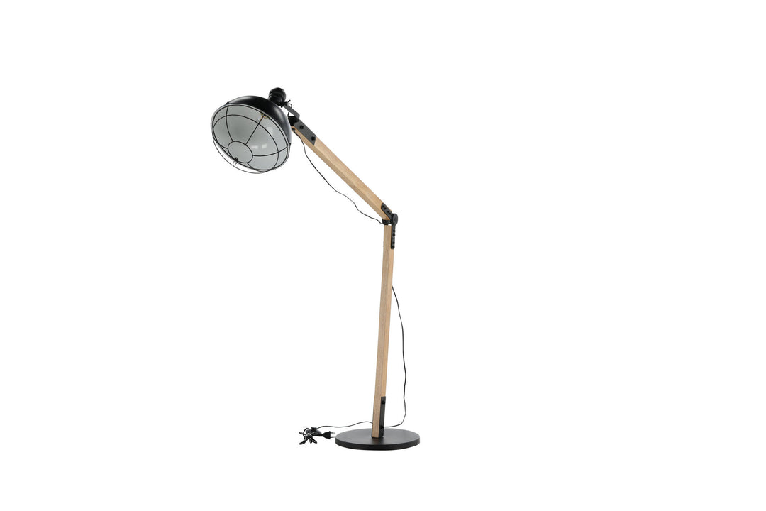 Venture Home Kick -Floor Lamp - Wood/Black