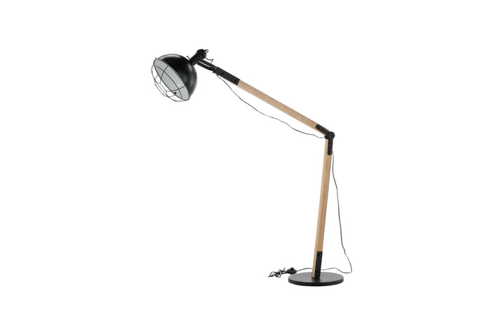 Venture Home Kick -Floor Lamp - Wood/Black
